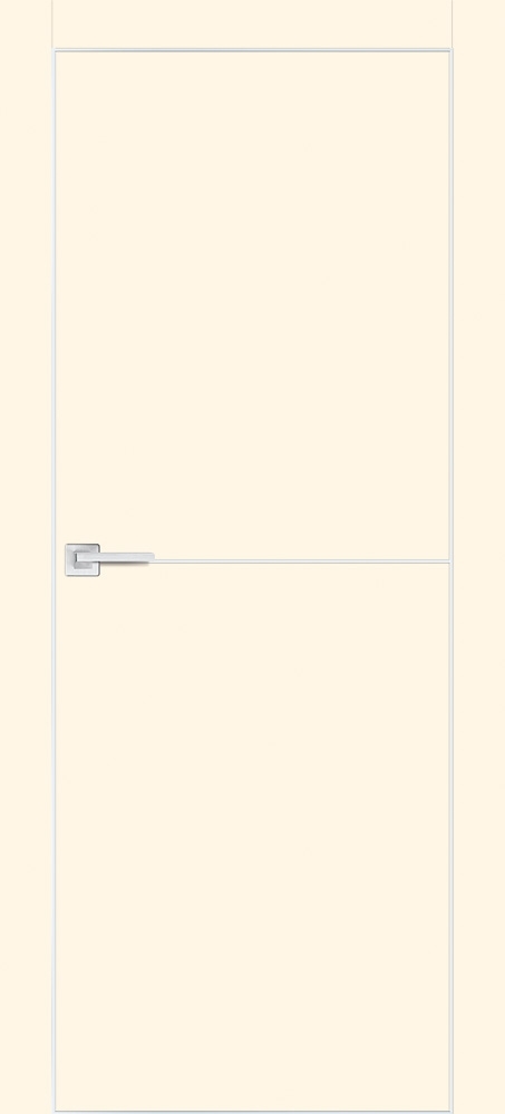 Межкомнатная дверь P-19 AL молдинг магнолия