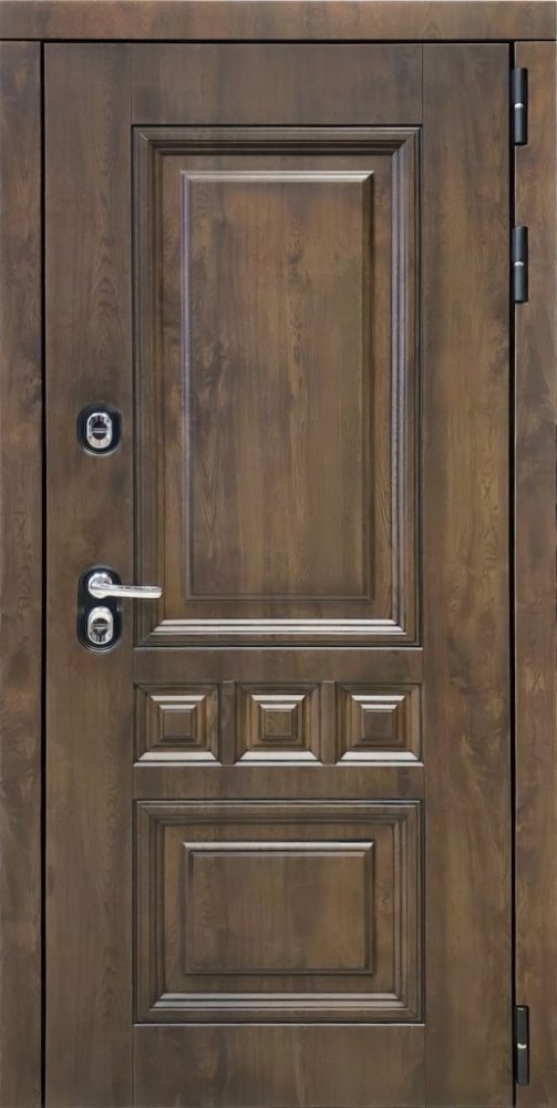 Дверь ДвериПРО Аура ФЛ-659 (12мм, nussbaum+черная патина винорит) DPRO195556